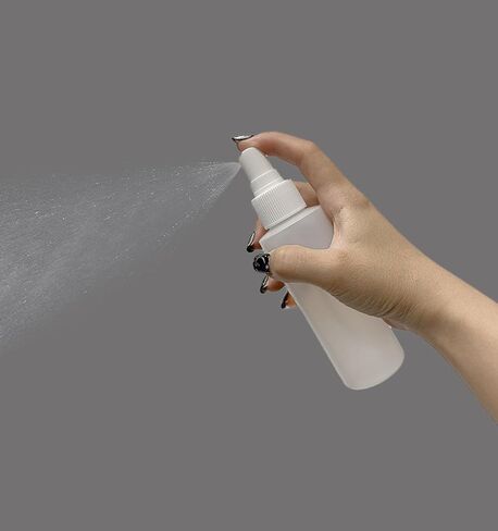 ljdeals 4 oz Plastic Spray Bottles, Fine Mist, Refillable, Reusable Empty Bottles for Household Use, Essential Oils, Perfumes, Travel Size, Pack of 2, Made in USA in Kuwait