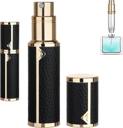 Refillable Travel Perfume Atomizer Bottle - 5ml Luxury Pocket Perfume Dispenser Pump, Travel Perfume Atomiser, Cologne Dispenser, Portable Size Sprayer Bottle for Traveling (Pink - 1) in Saudi Arabia