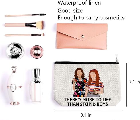 LONGXIN Stranger Merch Makeup Bag الرعب فيلم Fams Gift حقيبة مستحضرات التجميل عيد الميلاد هدايا عيد الميلاد للنساء الفتيات عشاق الأفلام المخيفة هناك المزيد في الحياة من الأولاد الأغبياء in Kuwait