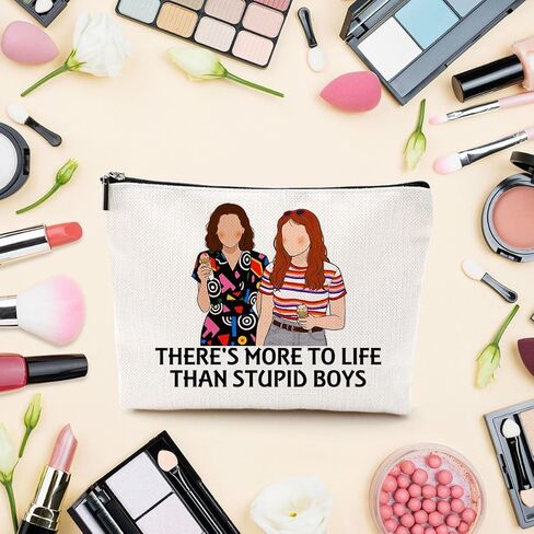 LONGXIN Stranger Merch Makeup Bag الرعب فيلم Fams Gift حقيبة مستحضرات التجميل عيد الميلاد هدايا عيد الميلاد للنساء الفتيات عشاق الأفلام المخيفة هناك المزيد في الحياة من الأولاد الأغبياء in Kuwait