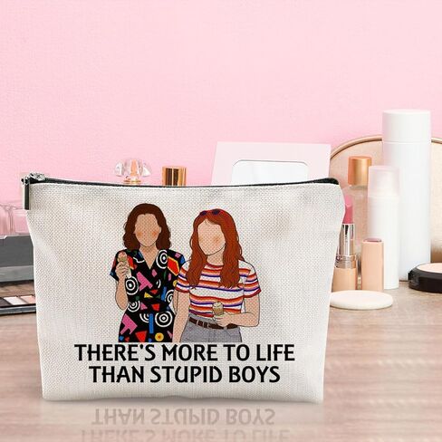 LONGXIN Stranger Merch Makeup Bag الرعب فيلم Fams Gift حقيبة مستحضرات التجميل عيد الميلاد هدايا عيد الميلاد للنساء الفتيات عشاق الأفلام المخيفة هناك المزيد في الحياة من الأولاد الأغبياء in Kuwait