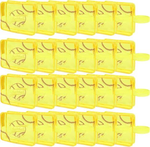 24 قطعة من حقيبة مستحضرات التجميل اللينة، حقيبة البيسبول، هدايا الكرة اللينة لفريق كرة القدم، حقائب مكياج محمولة شفافة من مادة PVC، منظم لحفلات سفر مدرب الكرة اللينة in Kuwait