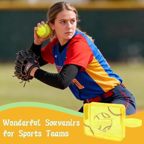 24 قطعة من حقيبة مستحضرات التجميل اللينة، حقيبة البيسبول، هدايا الكرة اللينة لفريق كرة القدم، حقائب مكياج محمولة شفافة من مادة PVC، منظم لحفلات سفر مدرب الكرة اللينة in Kuwait