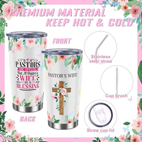 10 Pcs Easter Pastor's Wife Appreciation Gifts Christian Religious Gifts with Blanket Christian Makeup Bag Tote Bag Pen Notebook Cup Aromatherapy Keychain Bookmarks Card Mother's Day Thank You Gift in Saudi Arabia