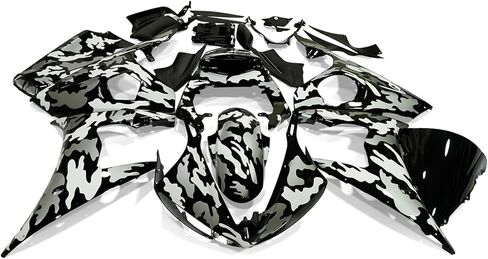 ZXMOTO Motorcycle Fairing Kit for 2003 2004 Yamaha YZF R6 / R6S 2006 2007 2008 2009 Injection ABS Plastic Bodywork Fairings Painted-006 in Kuwait