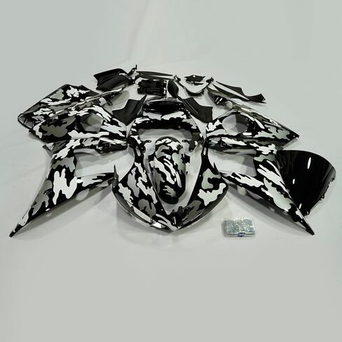 ZXMOTO Motorcycle Fairing Kit for 2003 2004 Yamaha YZF R6 / R6S 2006 2007 2008 2009 Injection ABS Plastic Bodywork Fairings Painted-006 in Kuwait