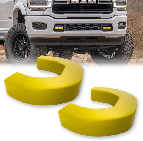 RECON - Fits 21-26 Dodge RAM 1500 Tow Hook Covers 2-Piece Set of 100% Silicone Rubber Covers Heavy Duty Rugged Durability Unique Style Protection (RED) in Saudi Arabia
