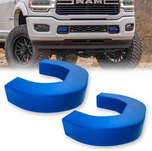 RECON - Fits 21-26 Dodge RAM 1500 Tow Hook Covers 2-Piece Set of 100% Silicone Rubber Covers Heavy Duty Rugged Durability Unique Style Protection (RED) in Saudi Arabia
