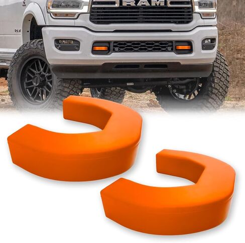 RECON - Fits 21-26 Dodge RAM 1500 Tow Hook Covers 2-Piece Set of 100% Silicone Rubber Covers Heavy Duty Rugged Durability Unique Style Protection (RED) in Saudi Arabia