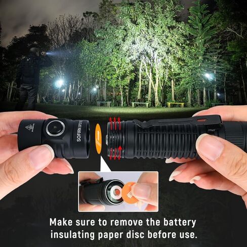 Sofirn SP31 V3.0 Pocket Pocket المصباح القابل لإعادة شحنه ، 1200 مصباح يدوي تكتيكي مرتفع مع LED قوي ، مفاتيح مزدوجة ودائرة تيار ثابتة للمنزل ، الطوارئ ، الخدمة الشاقة (519A / أخضر) in Kuwait