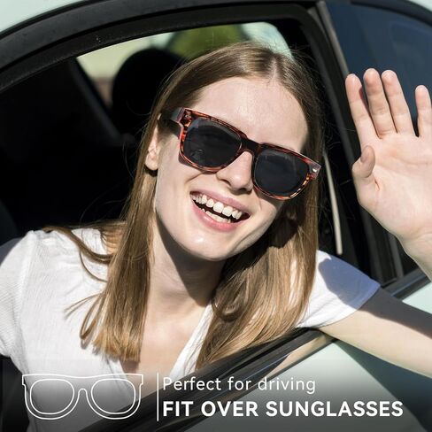 IGnaef Polarized Fit Over Sunglasses to Wear Over Glasses Lightweight TR90 Frame IF1010 in Saudi Arabia