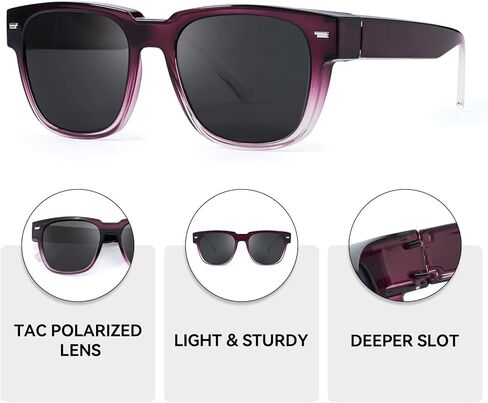 IGnaef Polarized Fit Over Sunglasses to Wear Over Glasses Lightweight TR90 Frame IF1010 in Saudi Arabia