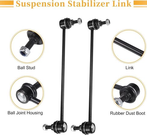 X AUTOHAUX 2pcs Front Sway Bar Links Stabilizer Link Kit for Ford C-Max 2013-2018 for Ford Escape 2013-2018 for Ford Focus 2012-2018 Suspension Kit No.K80880 in Saudi Arabia