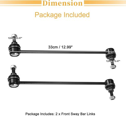 X AUTOHAUX 2pcs Front Sway Bar Links Stabilizer Link Kit for Ford C-Max 2013-2018 for Ford Escape 2013-2018 for Ford Focus 2012-2018 Suspension Kit No.K80880 in Saudi Arabia
