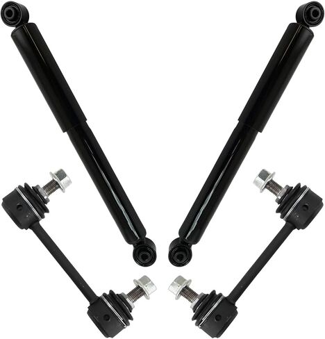 TRQ Rear Suspension Kit Shock Absorber Sway Bar Stabilizer Link Compatible with 2010-2013 Ford Transit Connect in Saudi Arabia
