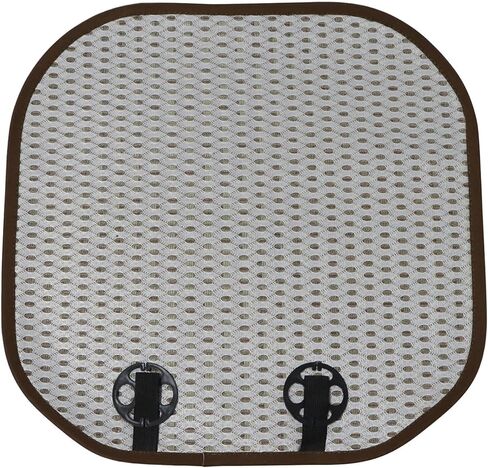 GXARTS 1PCS 4x5 inches Universal Bottom Summer Cooling Natural Rattan Breathable Seat Cushion Pad Non-Slip Car Front with Buckle for Car Sedan SUV in Saudi Arabia