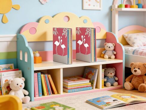 2pcs Bookends Metal Bookends ، Bookings for Shelps Decorative ، STIBLE STIPTOP BOOK COMPAR in Kuwait