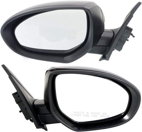 Kool Vue Driver & Passenger Side Power Mirrors for Mazda 3 3 Sport 2010-2013, car vanity mirror, non-heated, paintable in Kuwait