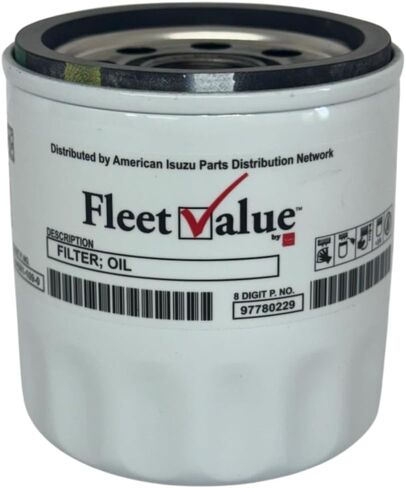 FleetValue 6.0 GAS Oil Filter for Isuzu 2004-2022 Models NPR, NPRHD, NRR Gas 6.0L V8 or Chevy LCF Trucks with Gas 6.0L V8, OEM Part 2-94561-109-0 or GM Part# 94561109, OEM Replacement, Fleet, 1ct in Saudi Arabia