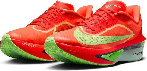 Nike Zoom Fly 6 Men's Road Racing Shoes (Bright Crimson/Lime Blast/Mint Foam/Cave Purple) Size 7.5 in Saudi Arabia