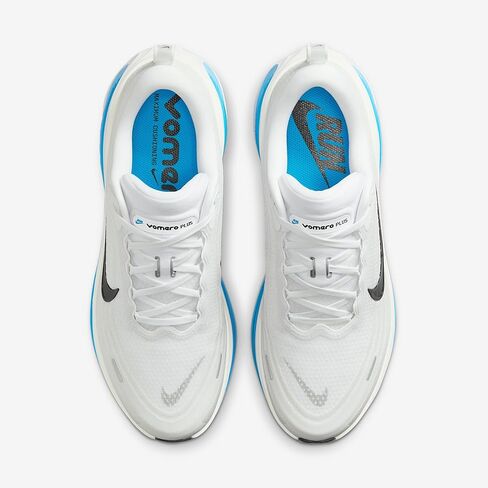 حذاء الجري Nike Vomero Plus للرجال (أبيض/أزرق هيرو/أزرق هيدروجين/أسود) مقاس 11.5 in Saudi Arabia