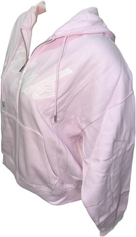 Victoria's Secret PINK Ivy Fleece Campus Full Zip Hoodie Pink Soft Cozy Logo New in Saudi Arabia