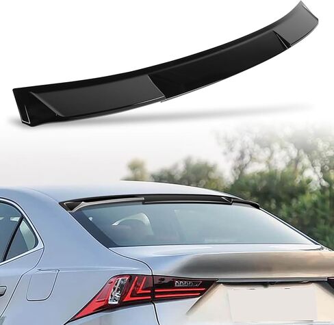 Roof Spoiler Compatible with 2016 2017 2018 2019 2020 for Lexus IS300 Sedan Base/F Sport 2014 2015 2016 2017 2018 2019 2020 for Lexus IS350 Sedan Base/F Sport Gloss Black Rear Roof Spoiler in Kuwait