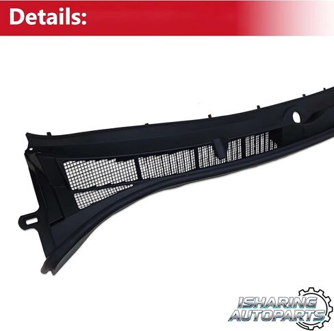 Front Grill Windshield Wiper Cowl Panel Compatible with 2014-2021 Toyota Tundra Black Replace# 55708-0C060, 557080C060, 55708-0C061, 557080C061 in Kuwait