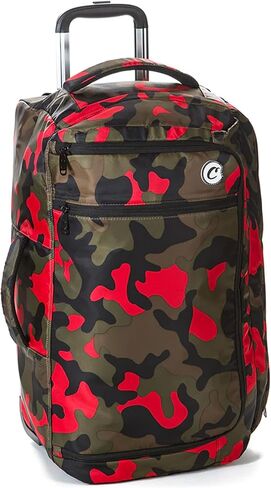 Cookies Trek Roller Smell Proof Travel Bag – Oversized Rolling Luggage with Double Zipper, Durable Nylon Canvas Build, Extra Large Storage for Travel, Gear, Road Trips & Streetwear Carry – Black in Kuwait