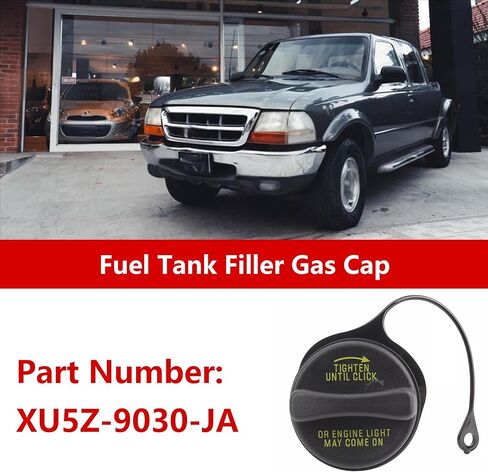 Gas Cap Fuel Tank Cap for Ford Ranger 1998-2003 for Lincoln Continental 1997,1999-2002 Fuel Tank Filler Cap Part Number XU5Z-9030-JA 1Pcs Black in Saudi Arabia