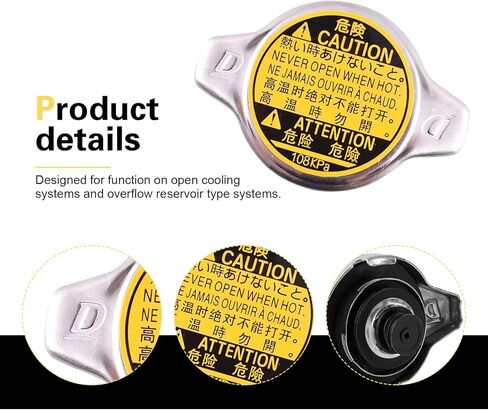 Car Radiator Cap, Radiator Coolant Reservoir Cap OE #16401-31650 16401-31480 16401-20353, Compatible with 4Runner Avalon Echo Highlander Prius C Sequoia Sienna Solara Supra in Kuwait