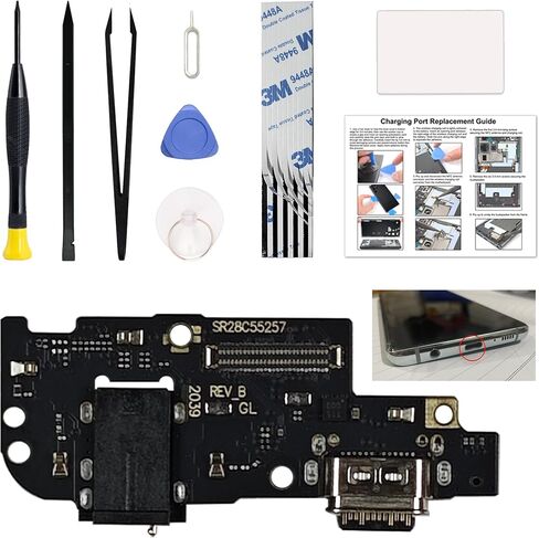 مجموعة شحن Port Replacement Kit المتوافقة مع موصل Moto G Power 2020 ، XT2041-4 Dock Board USB-C ، مع دليل التعليمات ، مجموعة الأدوات in Saudi Arabia