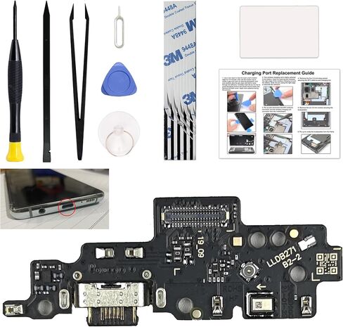 Charging Port Replacement Kit Compatible with Moto G Power 2020, XT2041-4 Dock Board USB-C Connector, with Instruction Manual, Toolkit in Saudi Arabia