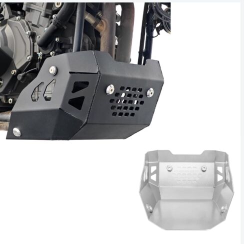 Motorcycle Front Skid Plates for CFMOTO 450MT 2024 2025 Bottom Engine Splash Shield Guard Fender Cover Bellypan Pan Protector(Black) in Kuwait