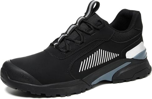 Steel Toe Shoes for Men,Lightweight Work Shoes,Mens Indestructible Safety Boots,Puncture Proof Construction Steel Toe Sneaker. in Saudi Arabia