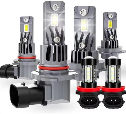 Light Bulbs For VW Passat 2016-2019, 500% Upgrade over Halogen, High Low Light, 6500K Cool White, 5000 Lumens, Plug and Play, 4 PCS in Saudi Arabia
