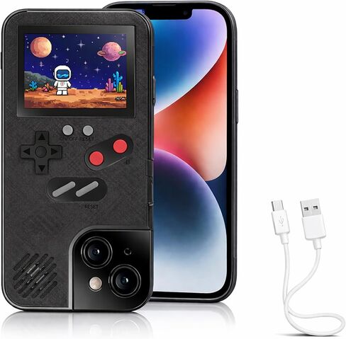 Game Phone Case, 168 Built-in Small Video Games, Black, Compatible with iPhone 6 Plus, 6S Plus, 7 Plus, 8 Plus in Saudi Arabia