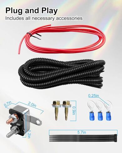 Towed Vehicle Charge Line with Thermal Circuit Breaker and Mounting Kit Compatible with 156-25 Provides Efficient Battery Maintenance in Saudi Arabia