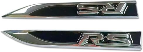 3D Raised RS Side Fender Emblem Metal Right & Left with Adhesive Backing Fits for Camaro Series Automotive Decoration(Black) in Saudi Arabia