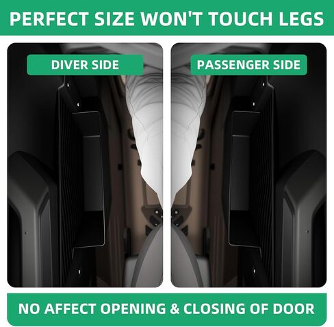 HOCHO مناسب لجيوب تخزين الأبواب الأمامية من برونكو، تصميم أصلي من الألومنيوم بنصف حجم أكثر ملاءمة، تركيب إطار مخفي أكثر ملاءمة، مناسب لملحقات Ford Bronco 2021-2026 2/4 أبواب in Kuwait