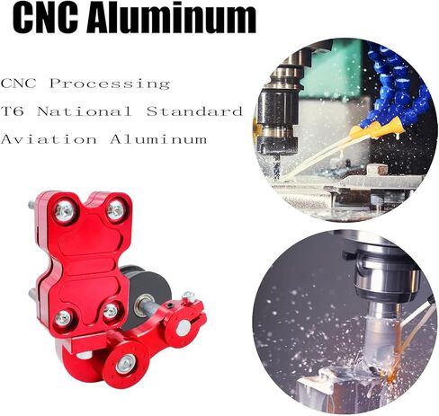أداة ضبط سلسلة CNC للدراجات النارية العالمية، ملحقات معدلة، منظم سبيكة جديد، أدوات دوارة أوتوماتيكية جديدة للدراجات النارية موتوكروس المروحية ATV الدراجة الترابية (أحمر) in Kuwait