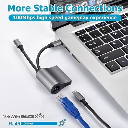 5 in 1 Memory Card Reader, MFi Certified Type C Memory Card Adapter for Mac, iPad Pro Air Mini, USB C and USB A Devices with Micro SD & SD Card Slots, Supports SD/Micro SD/SDHC/SDXC/MMC in Kuwait