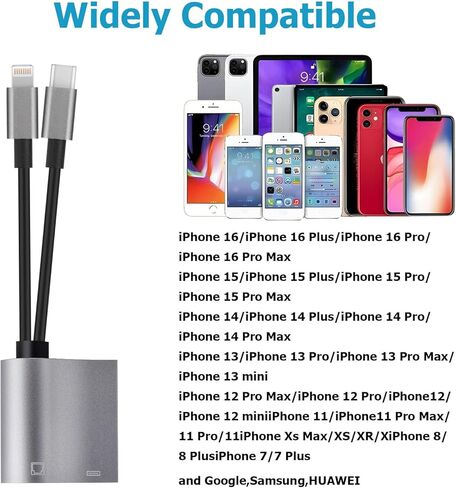 5 in 1 Memory Card Reader, MFi Certified Type C Memory Card Adapter for Mac, iPad Pro Air Mini, USB C and USB A Devices with Micro SD & SD Card Slots, Supports SD/Micro SD/SDHC/SDXC/MMC in Kuwait