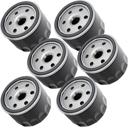 6-Pack 49065-0721 & 49065-7007 Oil Filter for Ka wasaki FR691V/FR730V/FR651V/FR600V/FX600V/FX730V/FS691V/FS651V Compatible with Cub Cadet zt1 50 & John Deere AM125424 Lawn Mowers in Kuwait