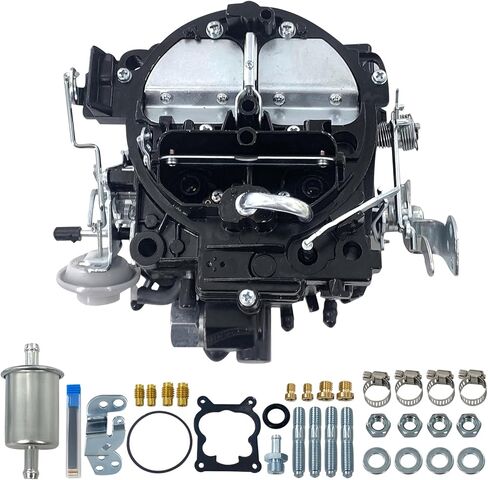 4 Barrel Marine Carburetor Compatible with Rochester Quadrajet Mercruiser 260 350 Engine, Replaces 17080561, 1347-6492A1, 1347-7362A1, 1347-8292A4, 1347-9662A4 in Kuwait
