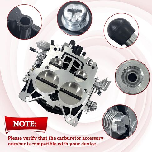 4 Barrel Marine Carburetor Compatible with Rochester Quadrajet Mercruiser 260 350 Engine, Replaces 17080561, 1347-6492A1, 1347-7362A1, 1347-8292A4, 1347-9662A4 in Kuwait