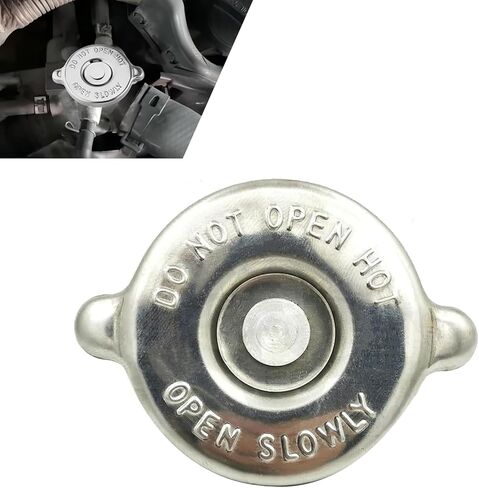 Car Radiator Cap, Metal Scratch-resistant Rust-proof Radiator Protective Cover, T16 T18 Leak-proof Vehicle Water Tank Seal Tool, Universal for Most Vehicles (Silver) in Kuwait