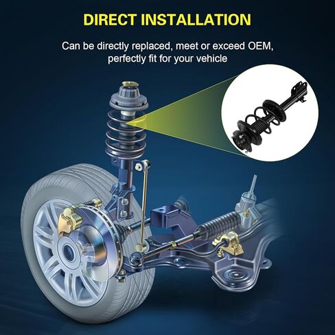 Front Struts Assembly Shock Absorber with Coil Spring for Subaru Baja 2003 for Subaru Outback 2000-2004,172243 172242 in Kuwait