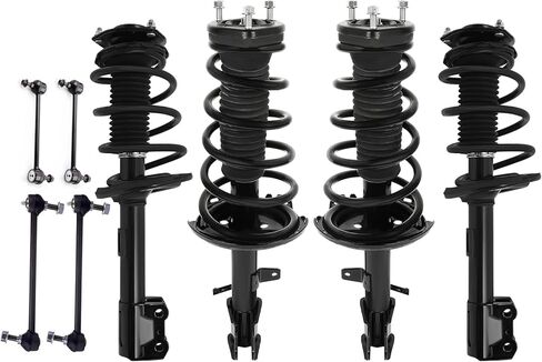 Front Complete Struts Rear Shock Absorber kit for 2008-2013 for Toyota for Highlander,4PCS Stabilizer Bar Link Kit Replaces 172489 Shock Absorber Complete Assembly Suspension Kit in Kuwait