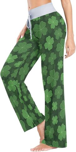 سراويل بيجامة نسائية برباط طويل وواسع الساق سراويل نوم سراويل نوم للفتيات XS in Kuwait